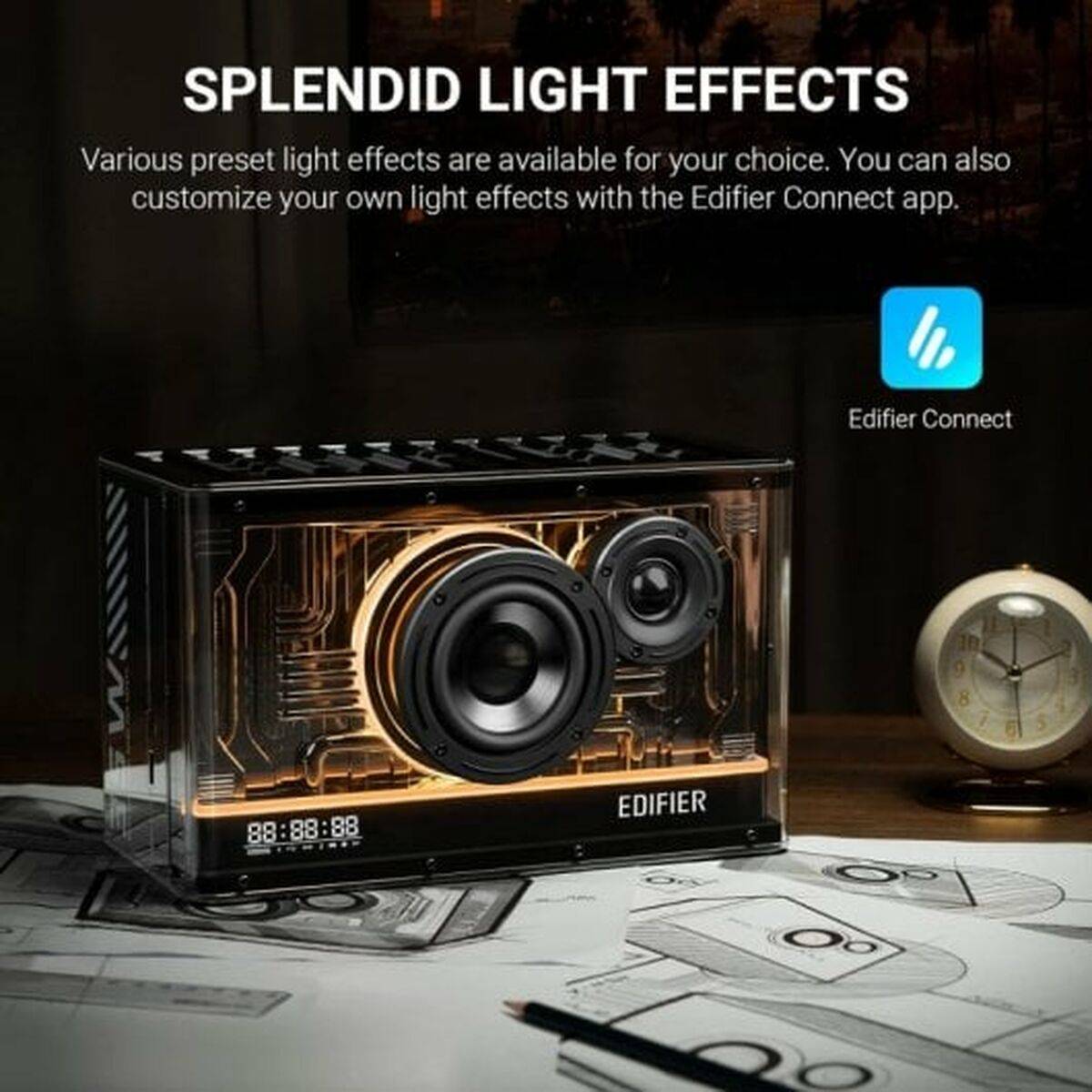 EDIFIER QD35 Bluetooth, RGB, schwarz retail