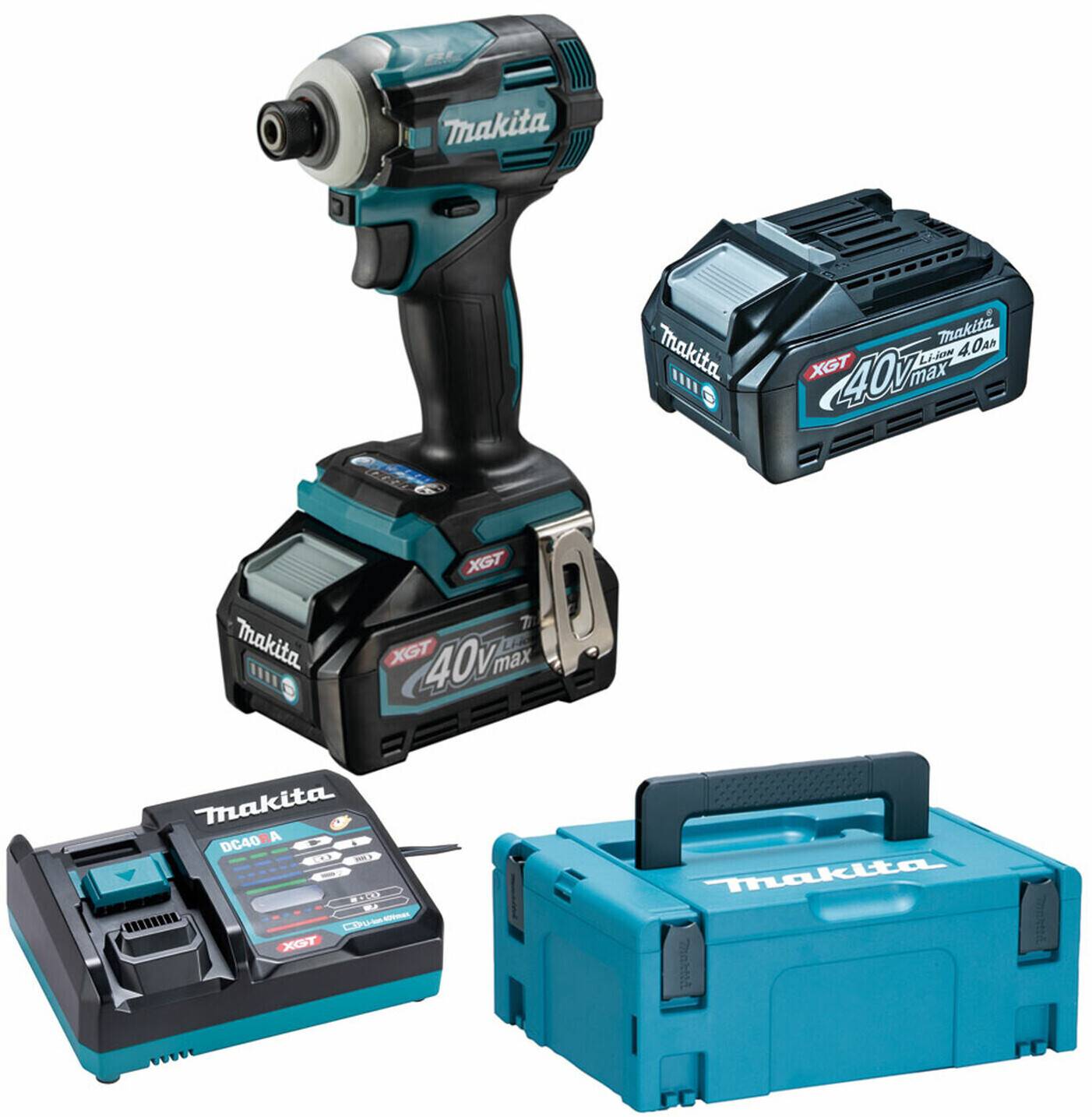 Makita TD001GM201, Akku-Schlagschrauber XGT 2x4,0Ah MAKPAC 2