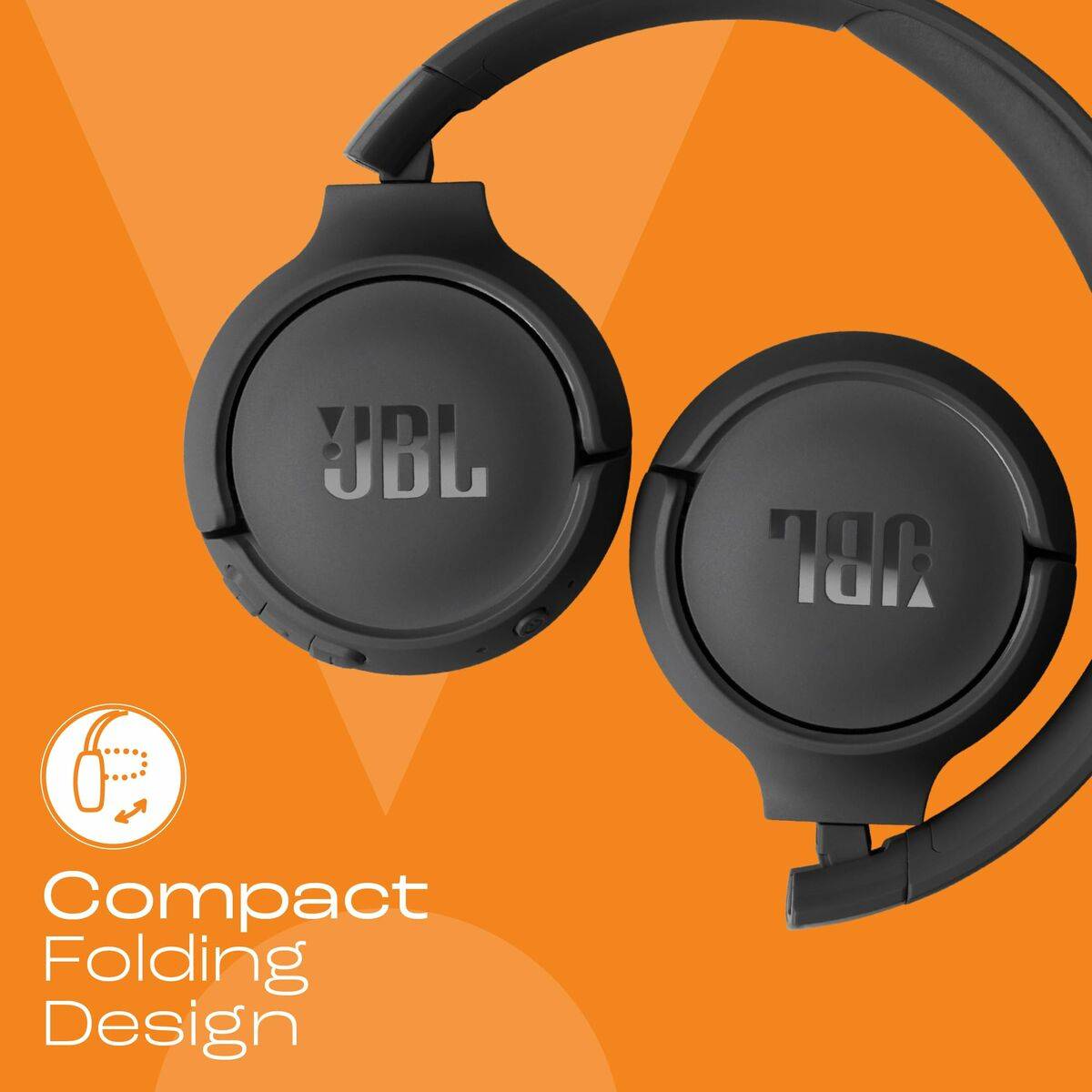 JBL Tune 520BT kabellose On-Ear-Bluetooth 5.3-Kopfhörer – Schwarz