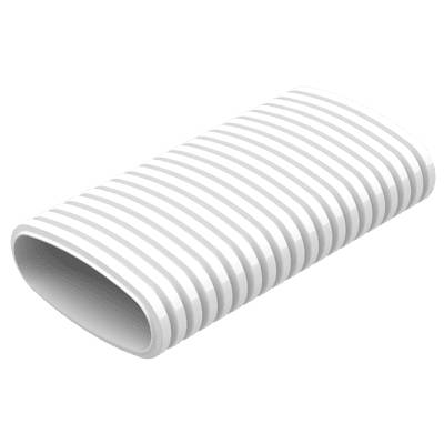 Helios FRS-R 51 FlexPipe Flexibles Lüftungsrohr oval 51x114mm, für Volumenströme bis 30m3/h, Länge 20lfdm