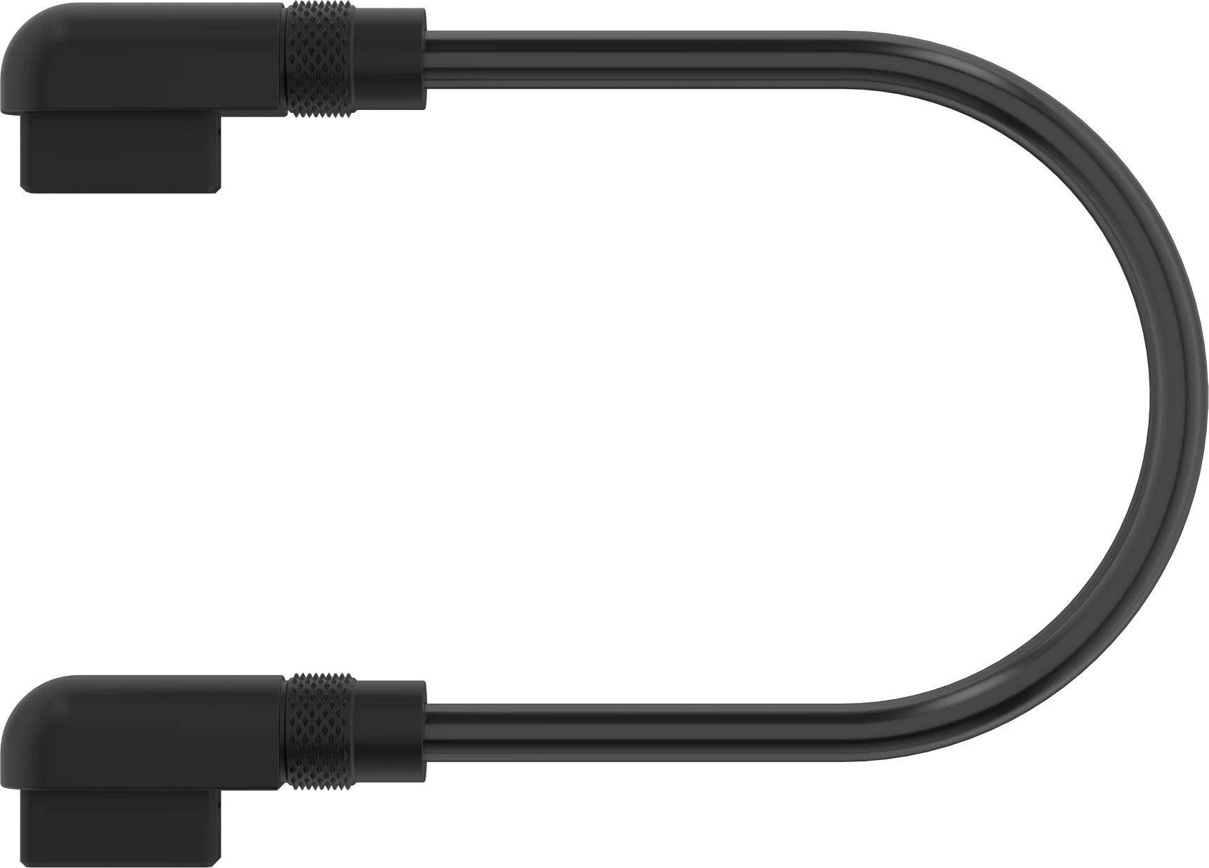 Corsair iCUE LINK - Netz-/Datenkabel - CORSAIR iCUE Link gewinkelt zu CORSAIR iCUE Link gewinkelt - 13.5 cm - Schwarz (P