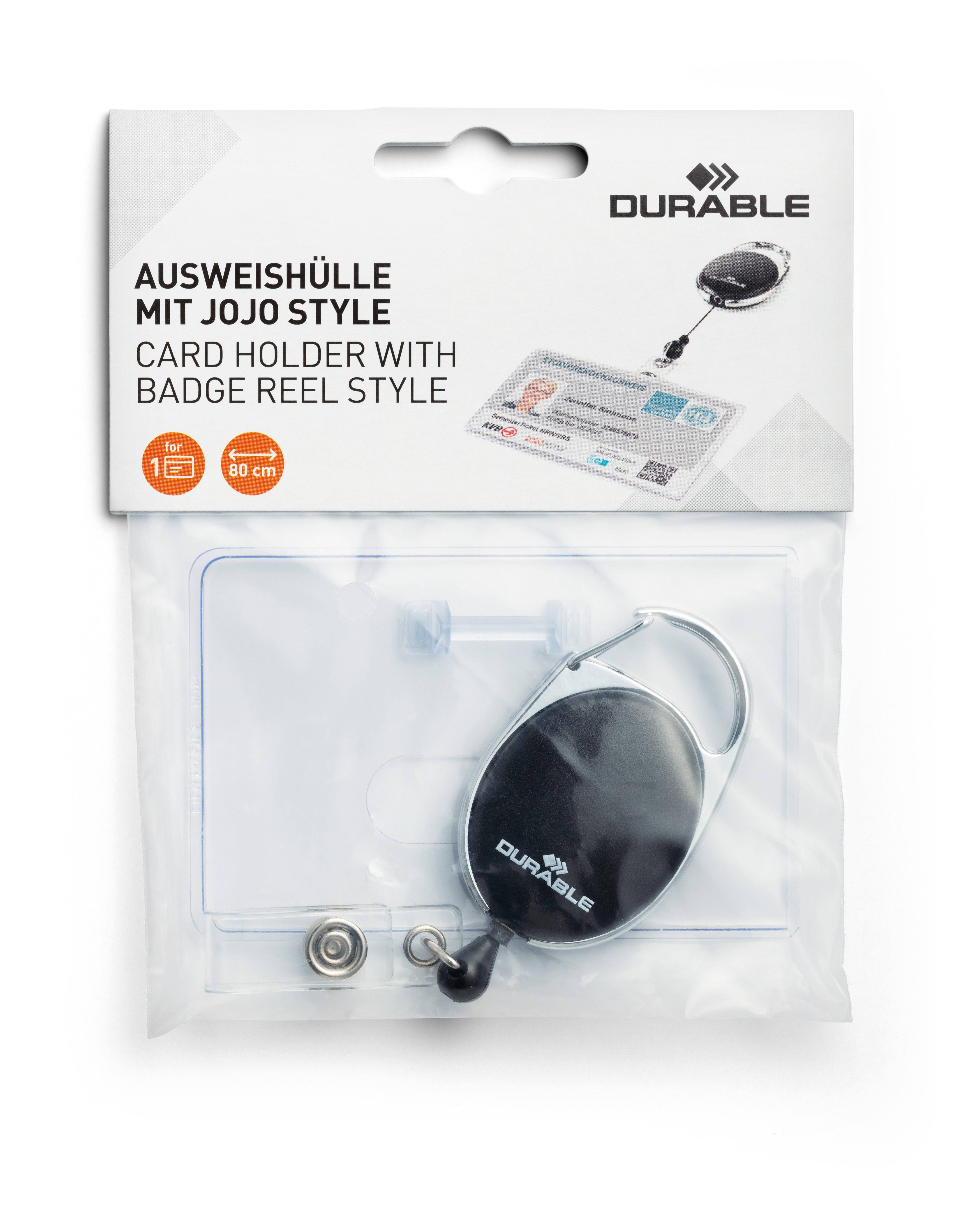DURABLE Ausweishalter mit Jojo STYLE für 1 Karte