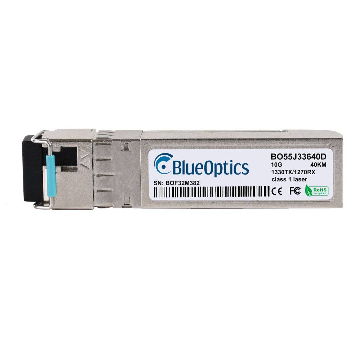 BlueOptics BO55J33640DIN Bidi SFP+ Transceiver 10GBASE-BX-D 40KM industrial