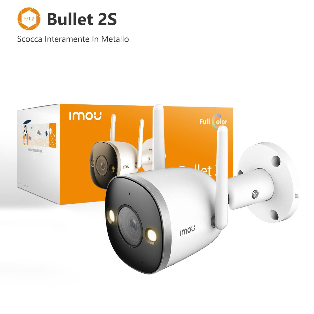 Imou IPCam Bullet 2S WLAN 1080P IR 30m - Netzwerkkamera