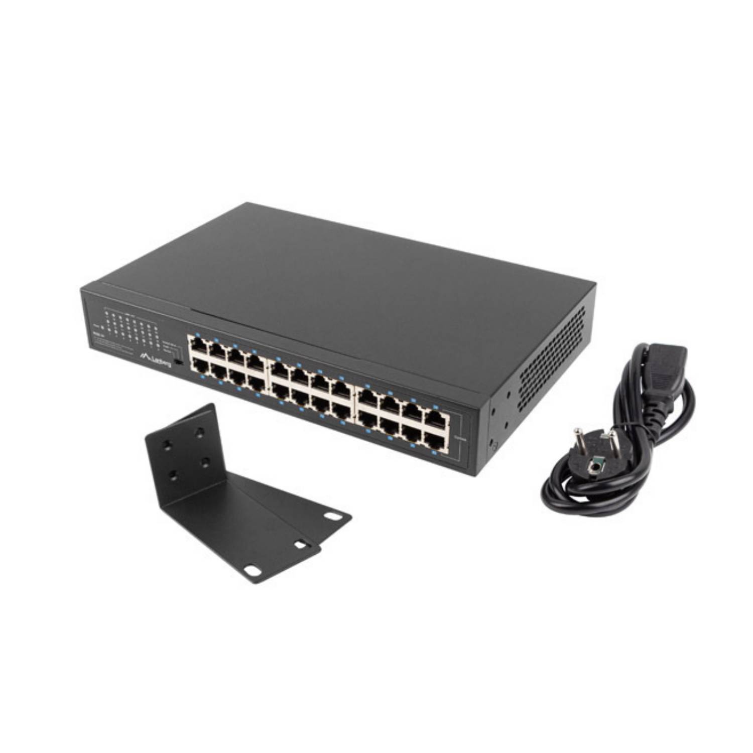 Lanberg RSGE-24 - Unmanaged - Gigabit Ethernet (10/100/1000) - Rack-Einbau - 1U