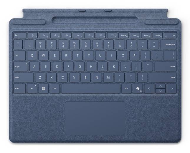 Microsoft Surface Pro Keyboard - Tastatur - mit Trackpad, Beschleunigungsmesser, Surface Slim Pen 2 Ablage- und Ladescha