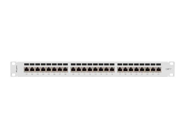 Lanberg PPS7-1024-S, Cat7, F/UTP (FTP), Grau, ABS, Metall, Rackeinbau, 1U