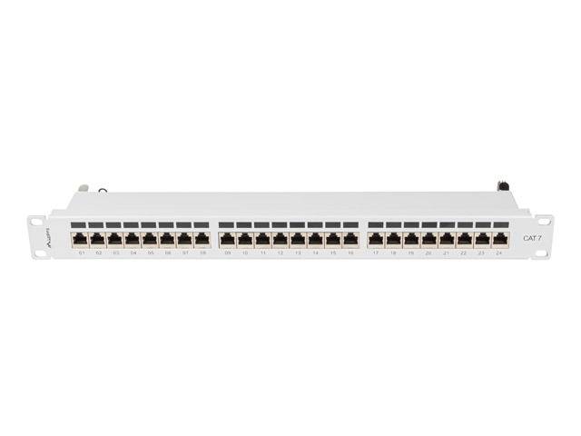Lanberg PPS7-1024-S, Cat7, F/UTP (FTP), Grau, ABS, Metall, Rackeinbau, 1U