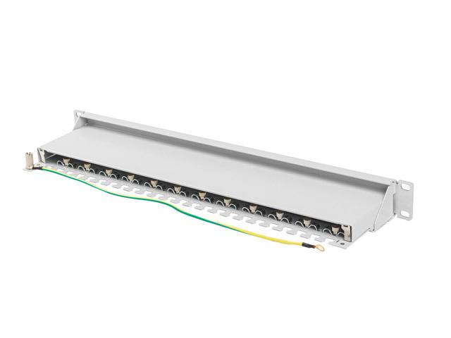 Lanberg PPS7-1024-S, Cat7, F/UTP (FTP), Grau, ABS, Metall, Rackeinbau, 1U