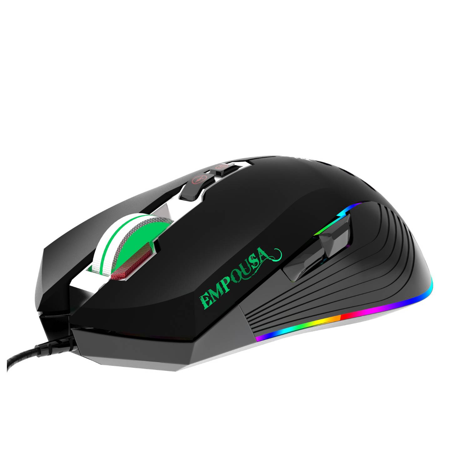 INCA Gaming Maus RGB/ 7200DPI/ 8Tasten/USB 1.50m schwarz retail Eingabe / Ausgabe Mäuse &