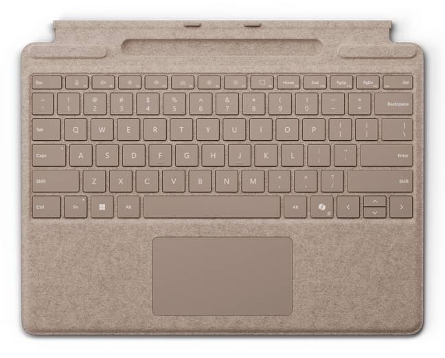 Microsoft Surface Pro Keyboard - Tastatur - mit Trackpad, Beschleunigungsmesser, Surface Slim Pen 2 Ablage- und Ladescha