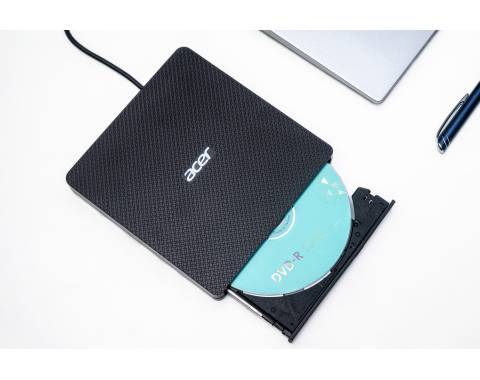 Acer Portable DVD Writer AXD001 - Schwarz - Slot-In Laufwerk - Laptop - DVD±RW - USB 3.2 Gen 1 (3.1 Gen 1