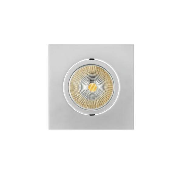LED-Deckeneinbaustrahler LB25 5068Q ECO Flat chrom-matt 6W SCCT