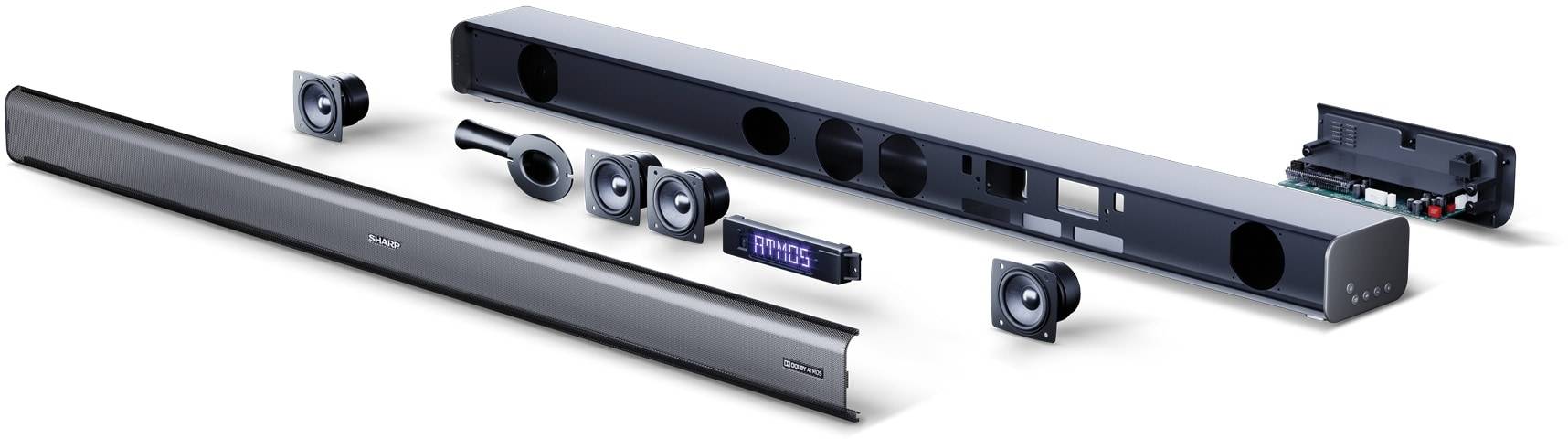 Sharp HT-SBW460 - Soundleistensystem - für Heimkino - 3.1-Kanal - kabellos - Bluetooth - 220 Watt (Gesamt)