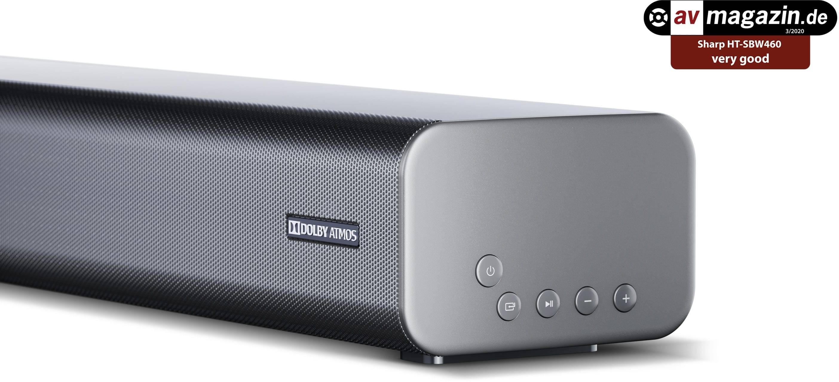 Sharp HT-SBW460 - Soundleistensystem - für Heimkino - 3.1-Kanal - kabellos - Bluetooth - 220 Watt (Gesamt)