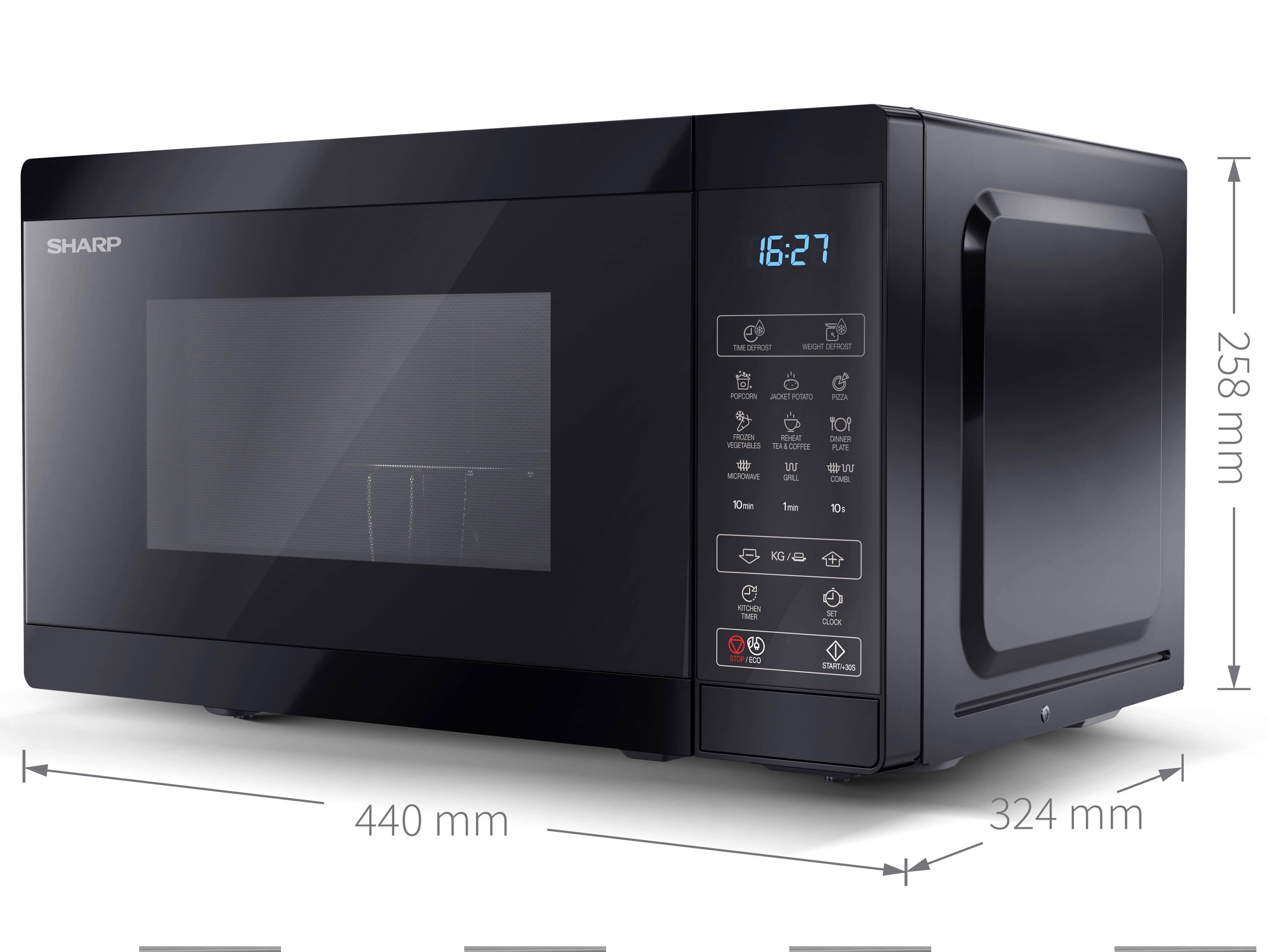 Sharp YC-MG02E-B - Mikrowellenofen mit Grill