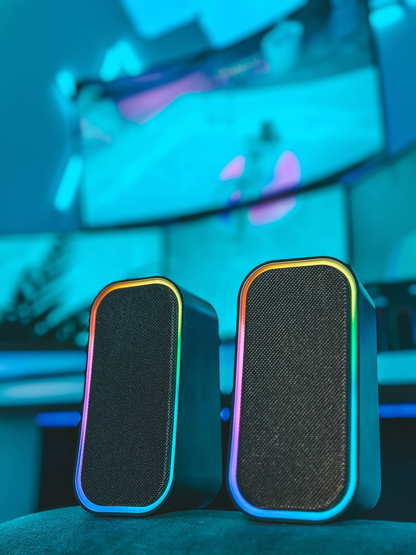 SPEEDLINK Token RGB - Lautsprecher - für PC - 2.0-Kanal - kabellos - Bluetooth - 3 Watt - 6 Watt (Gesamt)