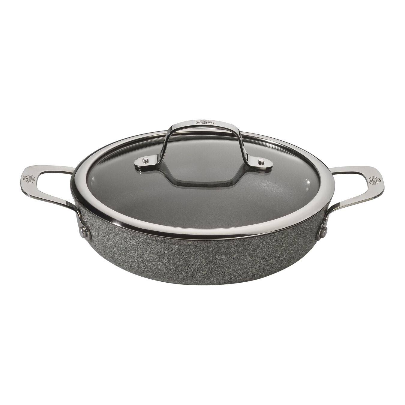 BALLARINI 75002-811-0, Rund, Serving pan, Grau, Granite/Titanium, Aluminium, Glas