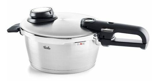Fissler Vitavit Premium, 3,5 l, Edelstahl, 22 cm, Edelstahl, Abnehmbar, Schwarz