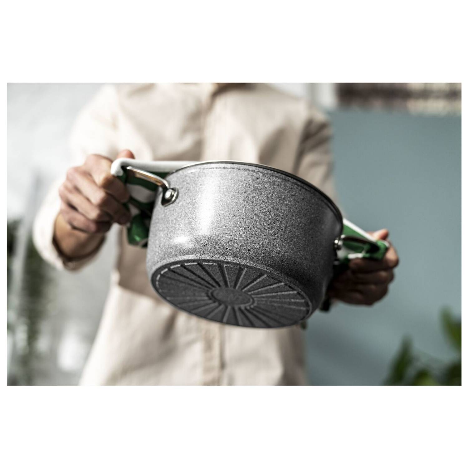 BALLARINI 75002-829-0, 4,7 l, Rund, Grau, Aluminium, Titan, Edelstahl