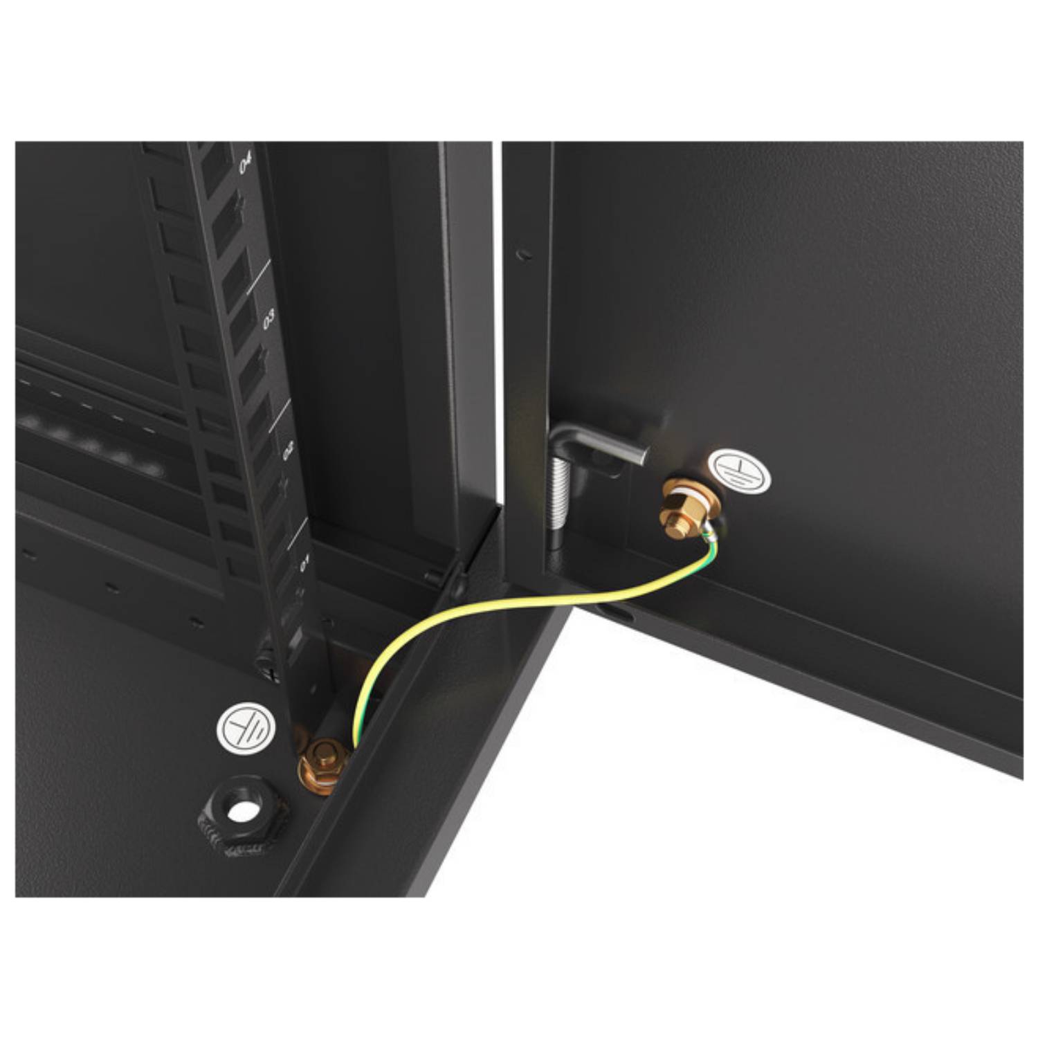 LANBERG 19" 9U 600x450 Wandgehäuse Metalltür (FlatPack) sw