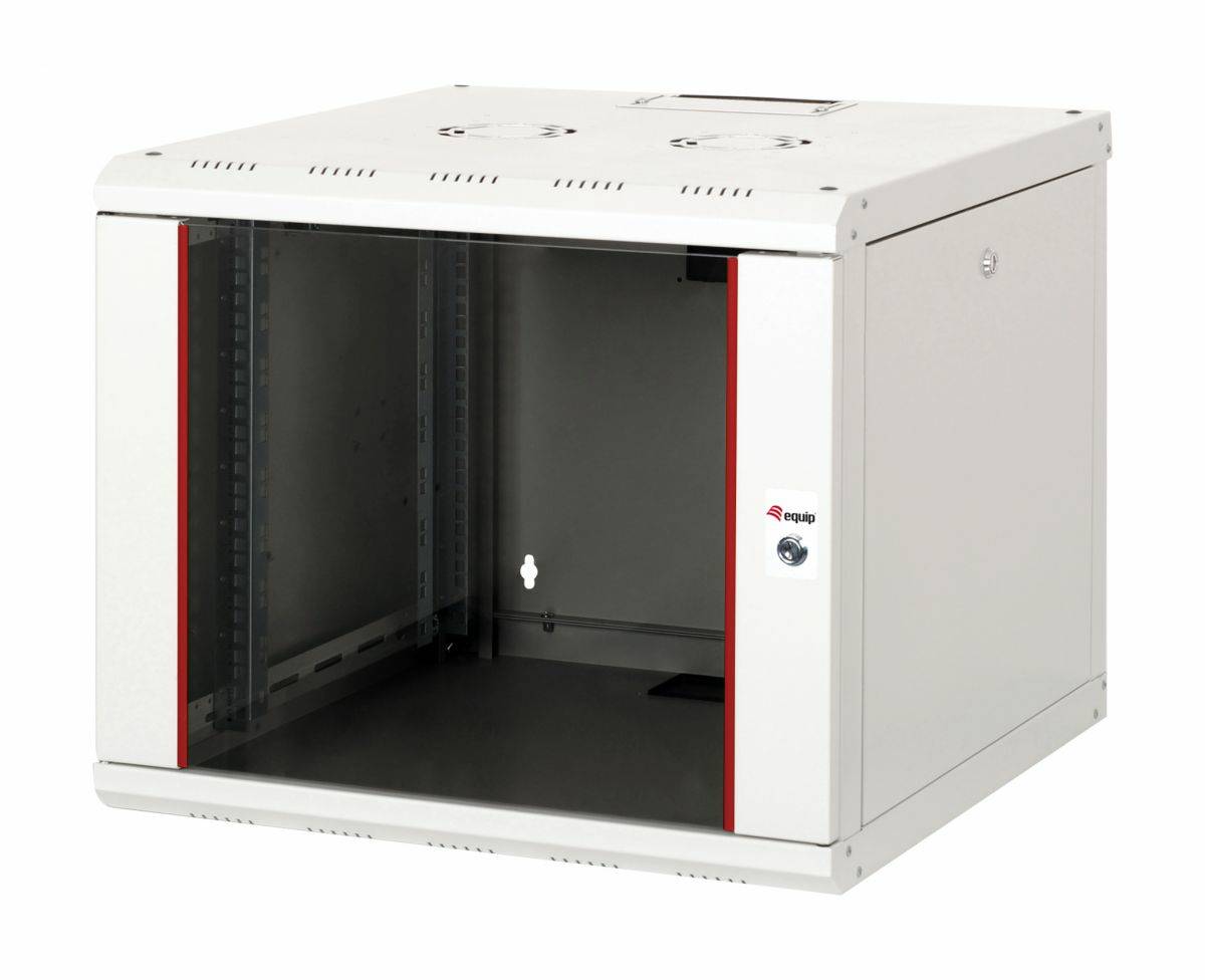Equip Pro Mount - Schrank Netzwerkschrank - 600x600 mm, mit Glastür, abnehmbare und abschließbare Paneele, montiert - ge