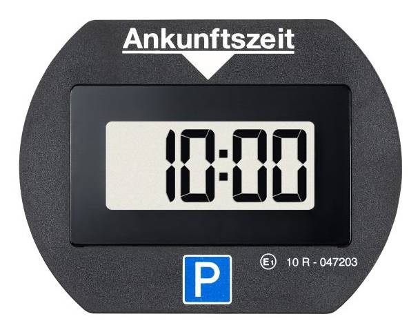PARK LITE elektronische Parkscheibe mit Zulassung - schwarz - DE