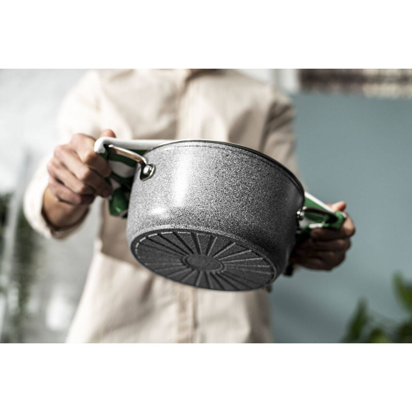 BALLARINI 75002-829-0, 4,7 l, Rund, Grau, Aluminium, Titan, Edelstahl
