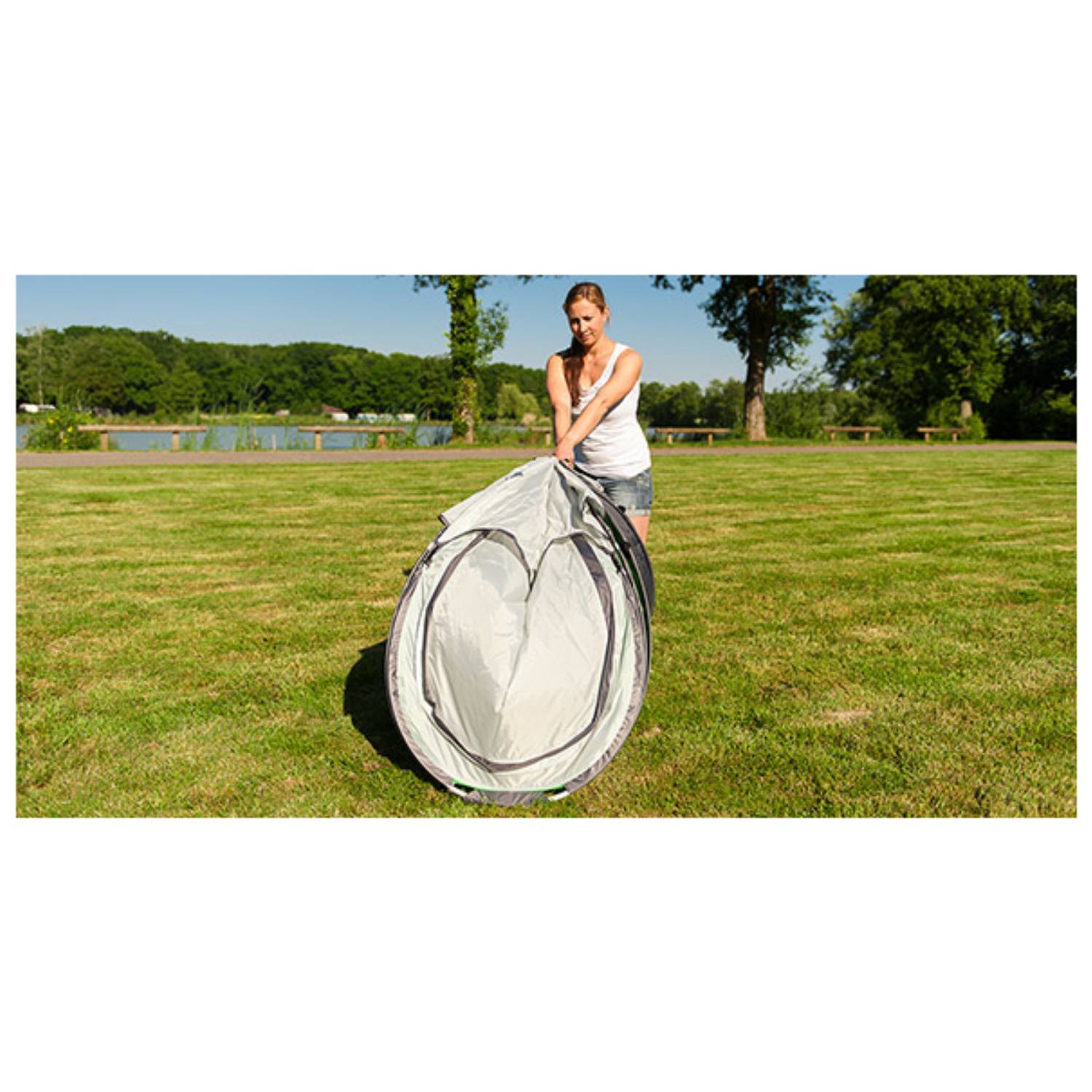 Coleman Galiano 4 FastPitch Pop Up, Wurfzelt, 4 Person(en), Wetterfestigkeit, Wasserdichte Nähte, Grün, Grau