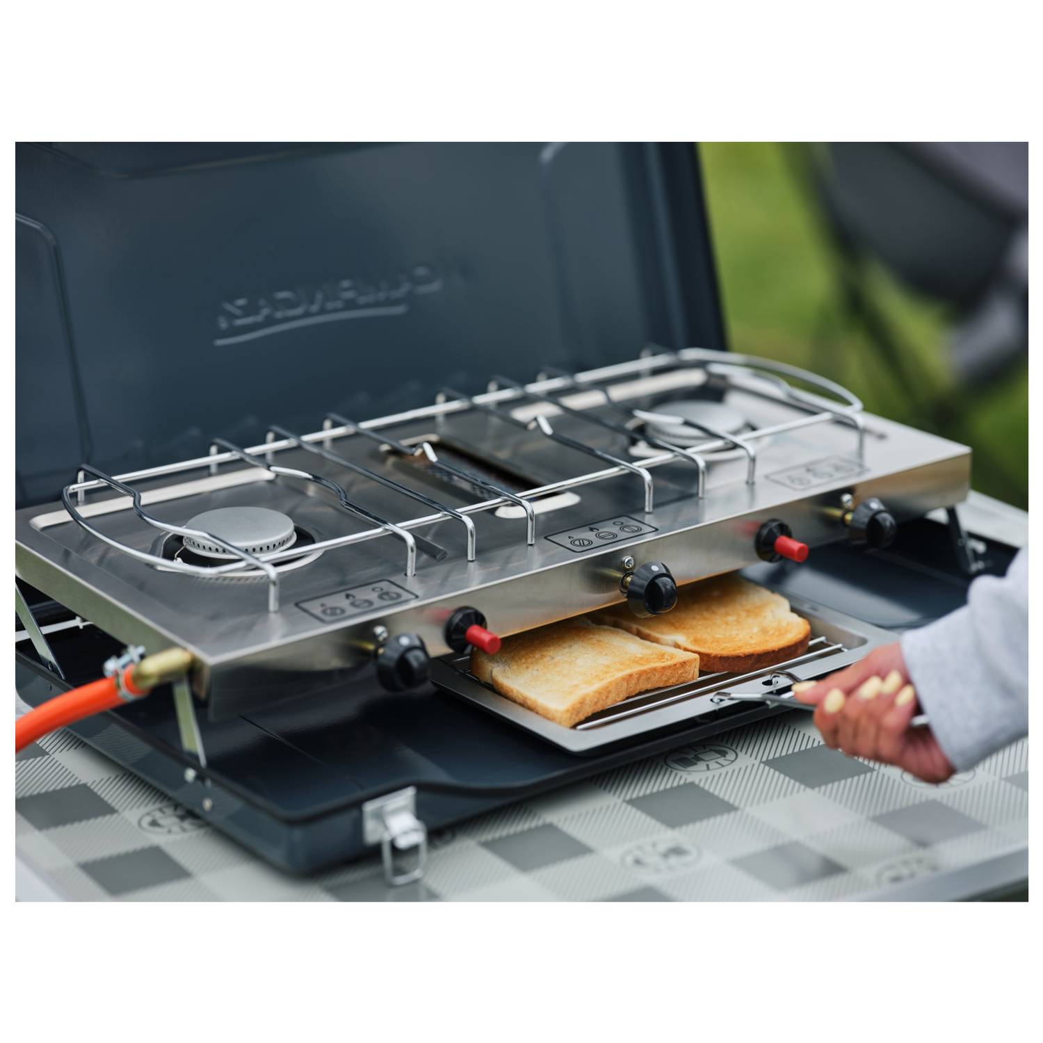 CAMPING GAZ - Campingaz Camping Kitchen 2 Grill &amp; Go CV, Rechteckig, Metall, 490 mm, 350 mm, 100 mm, 5,5 kg