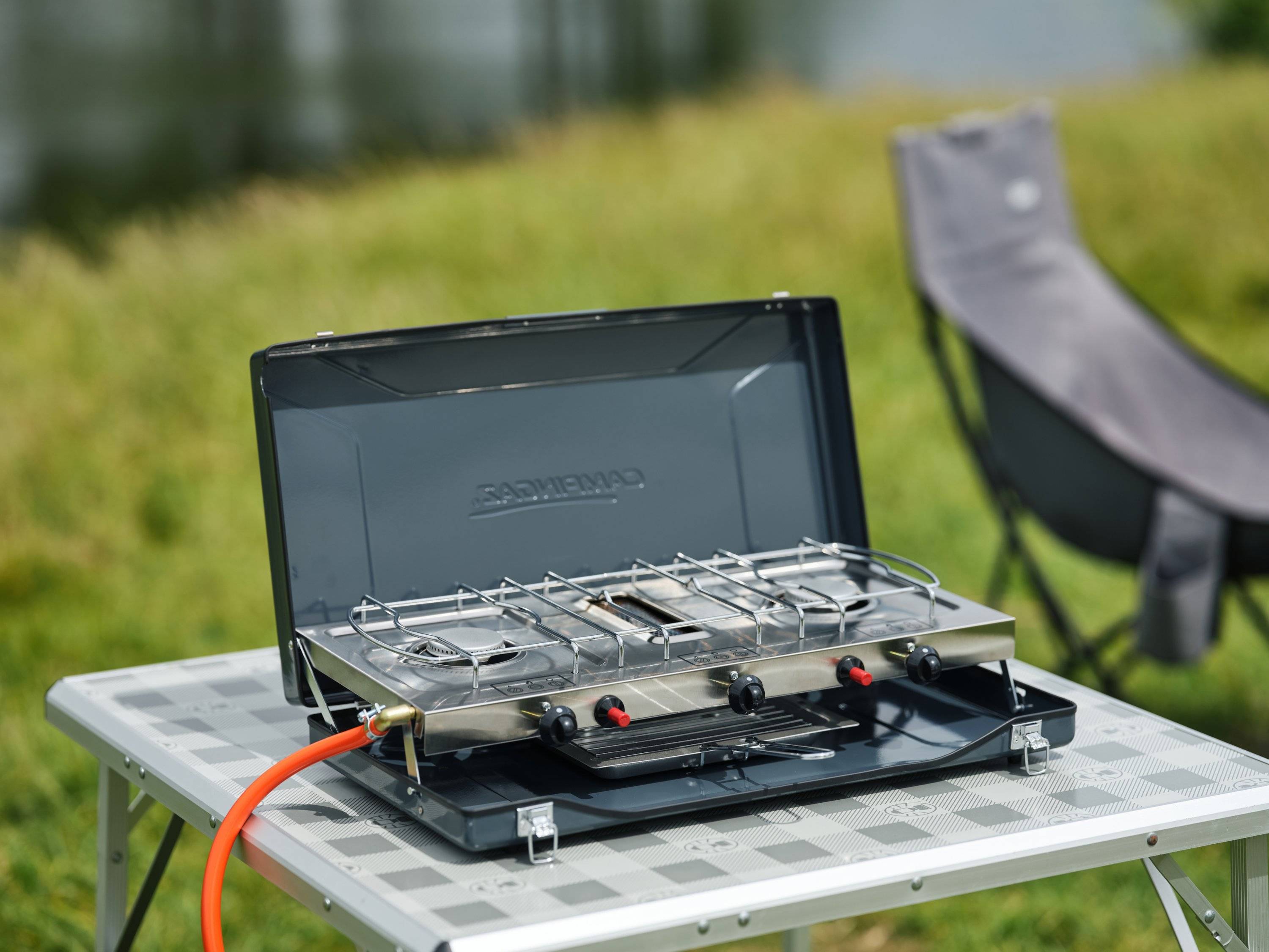 CAMPING GAZ - Campingaz Camping Kitchen 2 Grill &amp; Go CV, Rechteckig, Metall, 490 mm, 350 mm, 100 mm, 5,5 kg