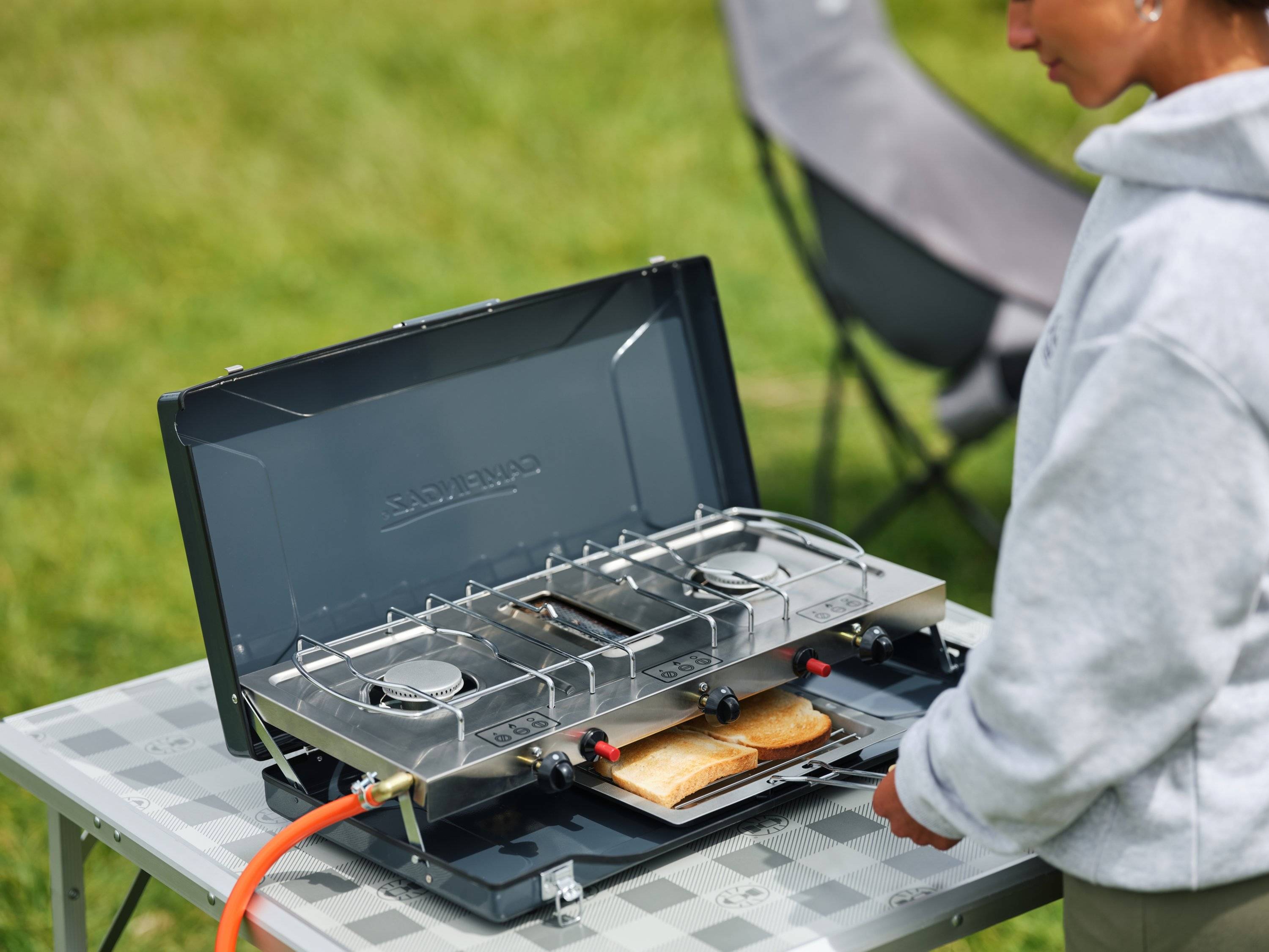 CAMPING GAZ - Campingaz Camping Kitchen 2 Grill &amp; Go CV, Rechteckig, Metall, 490 mm, 350 mm, 100 mm, 5,5 kg