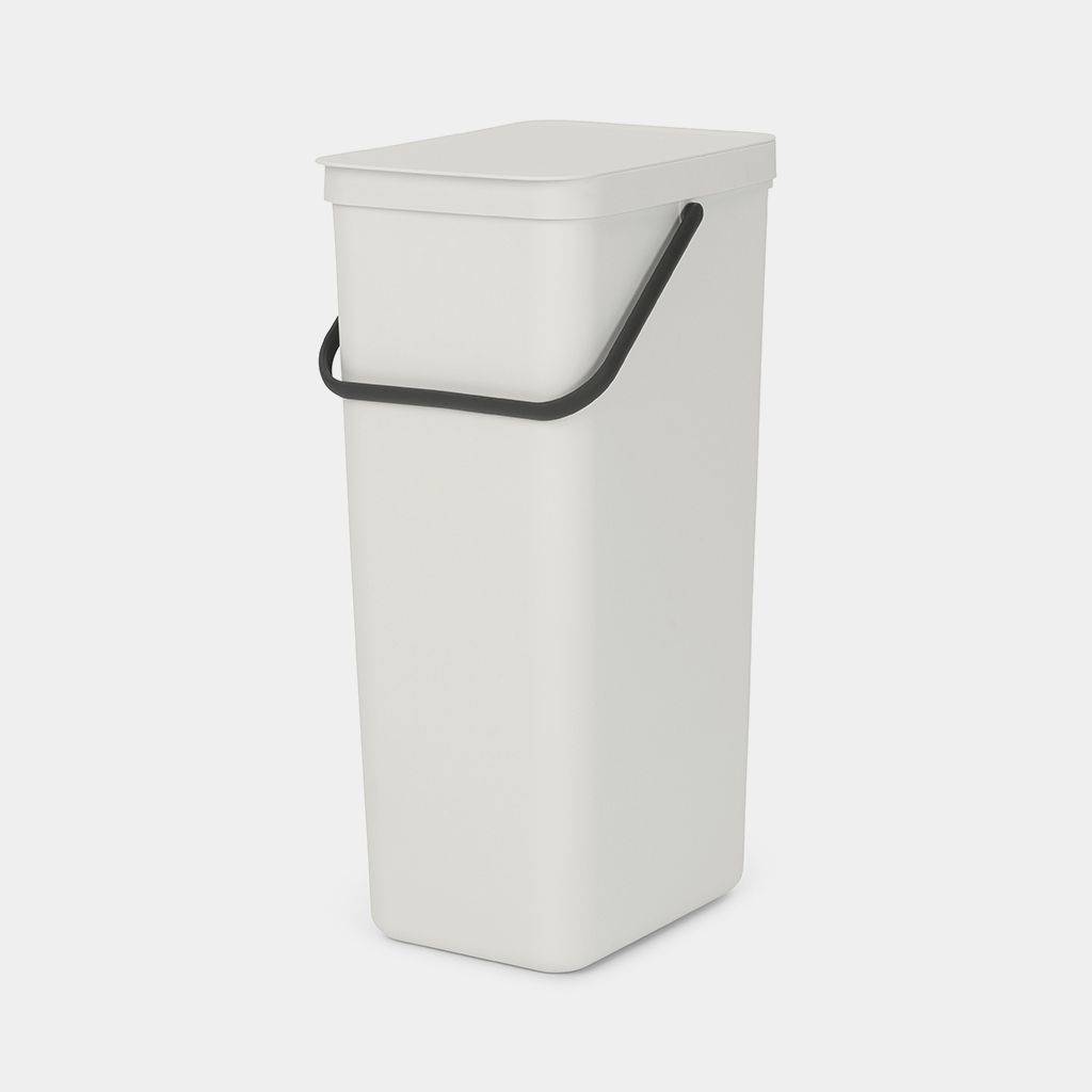 Brabantia Sort & Go, 40 l, Rechteckig, Kunststoff, Hellgrau, Manuell, Belgien