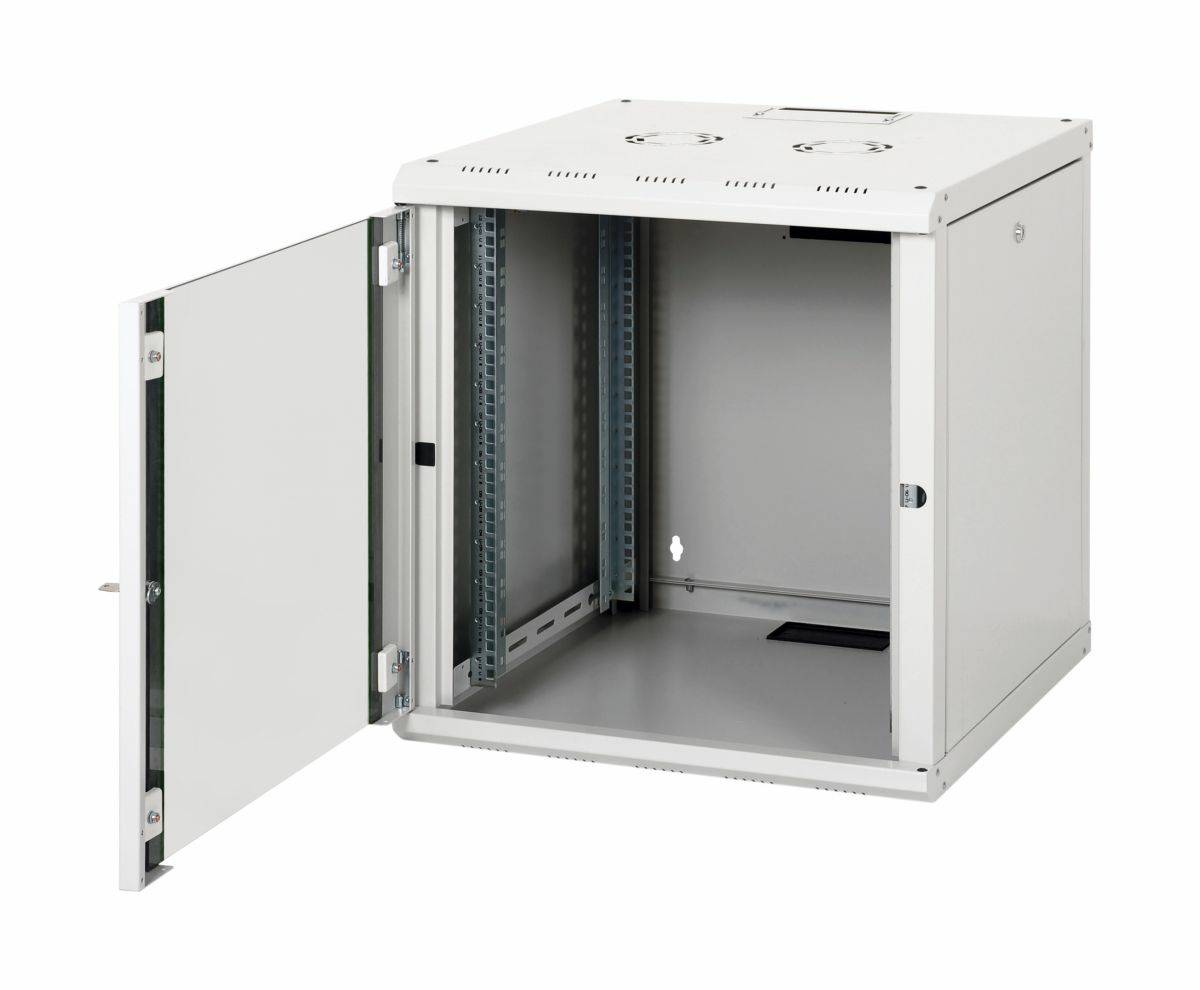 EQUIP - Serverschrank 19"" 12U 600x600mm Glastür grau - Rack