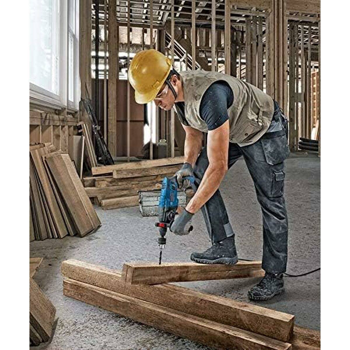 Bosch Professional GBH 2-21 SDS-Plus-Bohrhammer 230 V 720 W mit Zubehör, inkl. Koffer