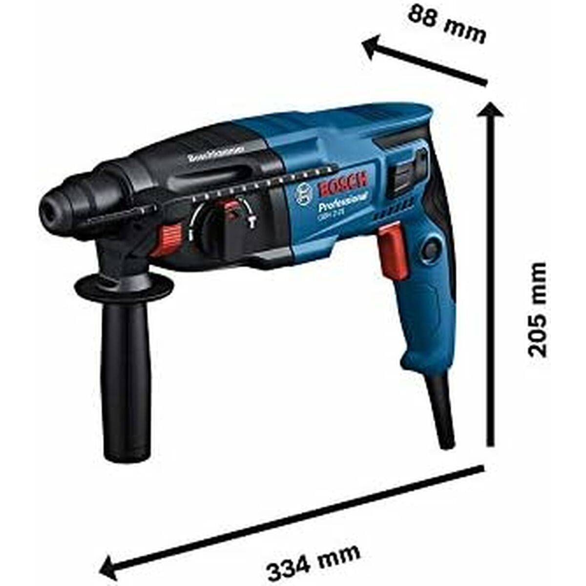 Bosch Professional GBH 2-21 SDS-Plus-Bohrhammer 230 V 720 W mit Zubehör, inkl. Koffer