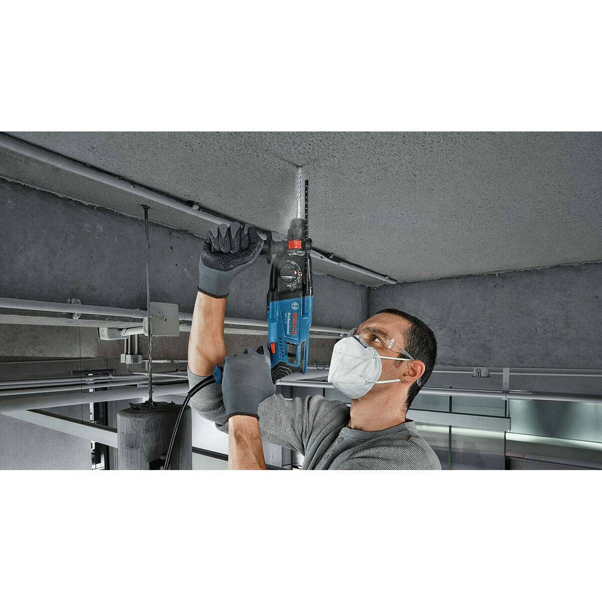 Bosch Professional GBH 2-21 SDS-Plus-Bohrhammer 230 V 720 W inkl. Koffer, inkl. Bohrassistent