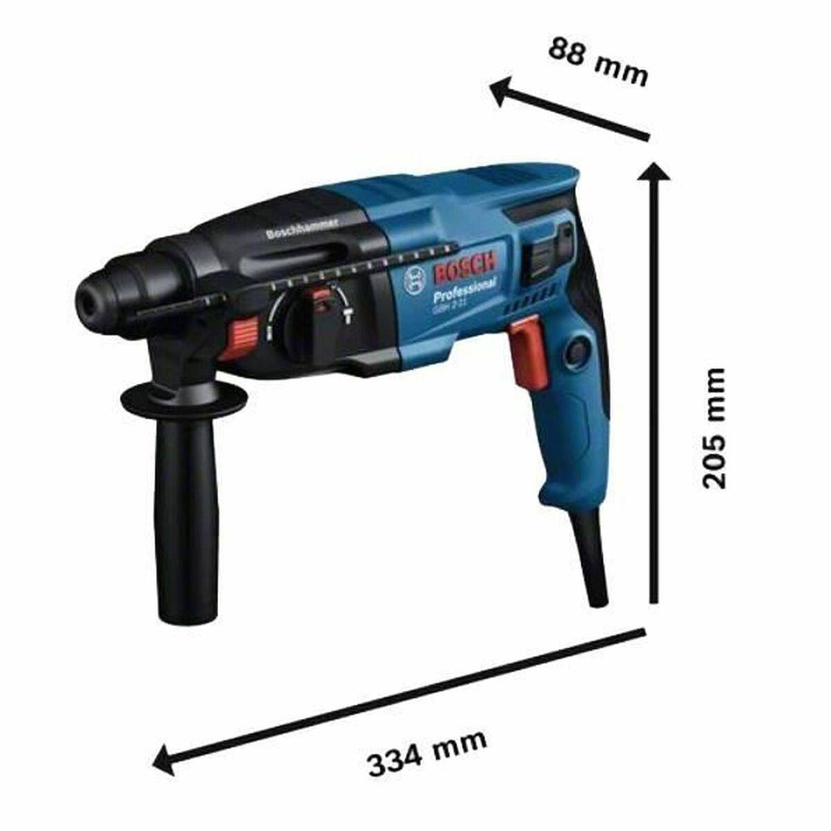 Bosch Professional GBH 2-21 SDS-Plus-Bohrhammer 230 V 720 W inkl. Koffer, inkl. Bohrassistent