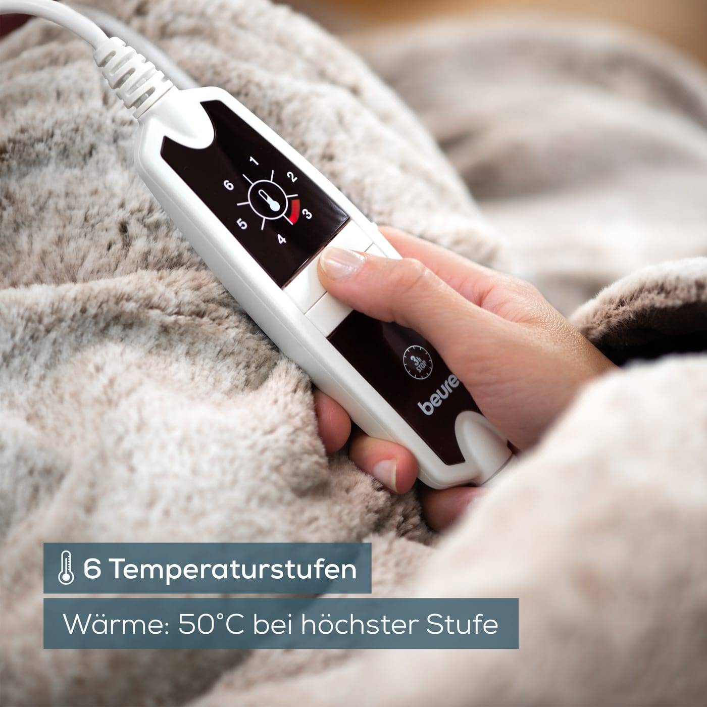 Beurer HD 150 XXL Nordic Cosy Wärmedecke 150 W Taupe