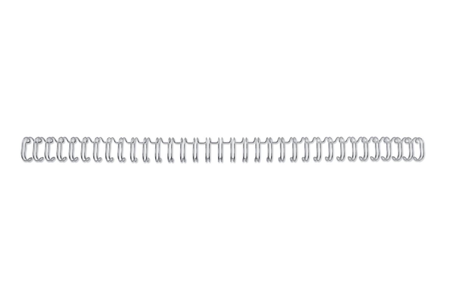 Drahtbinderücken 34 Ringe 14mm VE=100 Stück silber