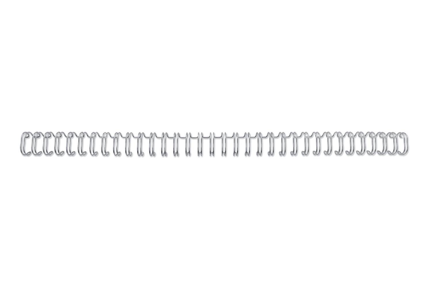 Drahtbinderücken 34 Ringe 12mm VE=100 Stück silber