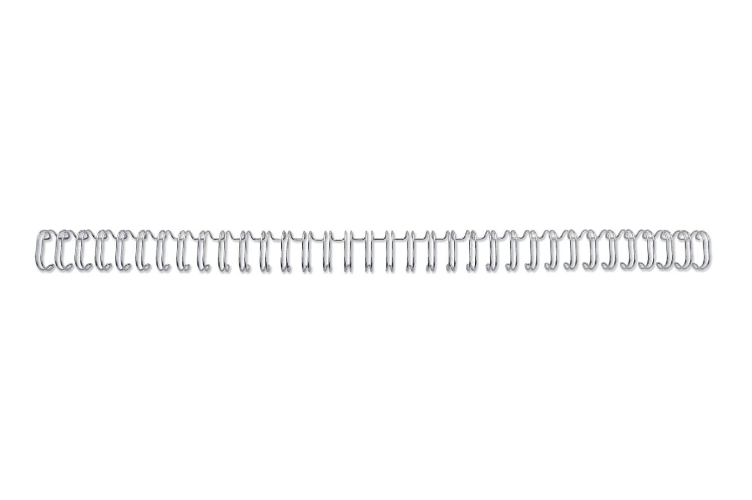 Drahtbinderücken 34 Ringe 12mm VE=100 Stück silber