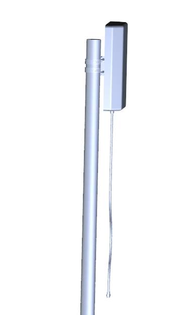 ALLNET ALL19103, 5 dBi, 0.698-0.96/1.71-2.7 GHz, MIMO-direktionale Antenne, SMA, Männlich, Duale Polarisation
