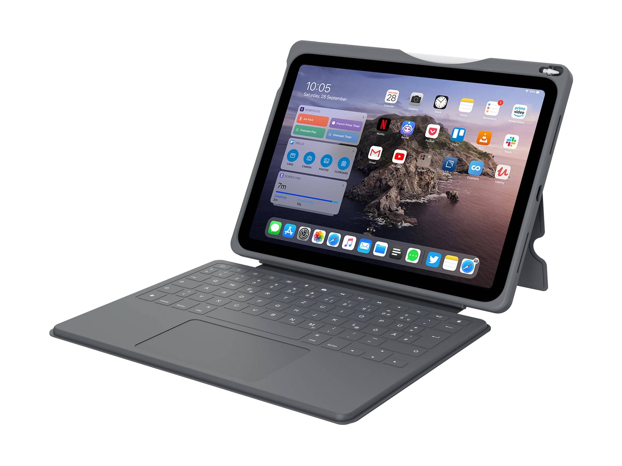 DEQSTER Touch PLUS - Tastatur und Foliohülle (Tastatur)