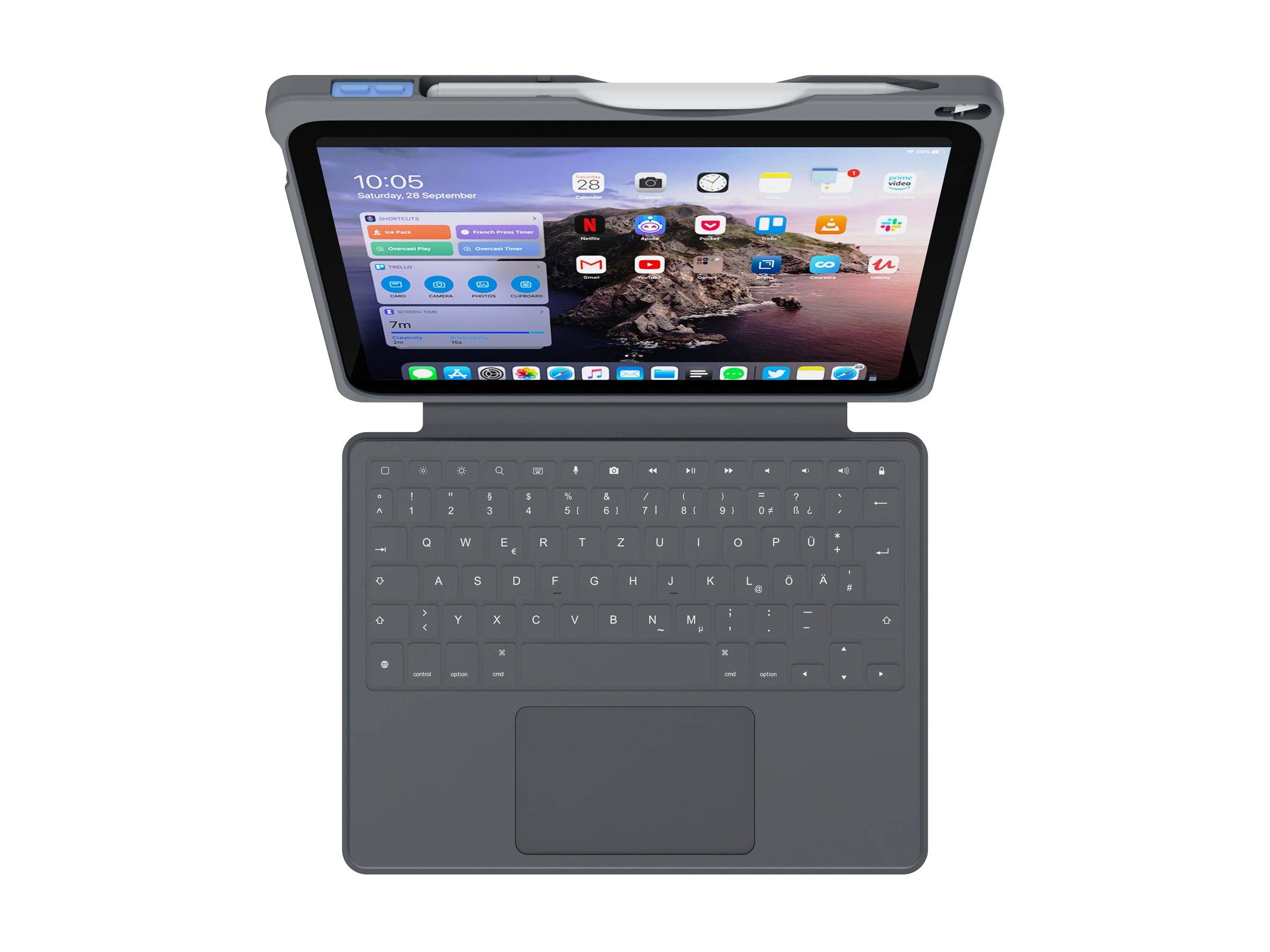 DEQSTER Touch PLUS - Tastatur und Foliohülle (Tastatur)