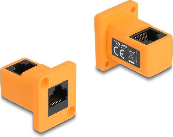 Delock Modulare Eingabe - 90° abgewinkelt - an Schalttafel montierbar - RJ-45 -
