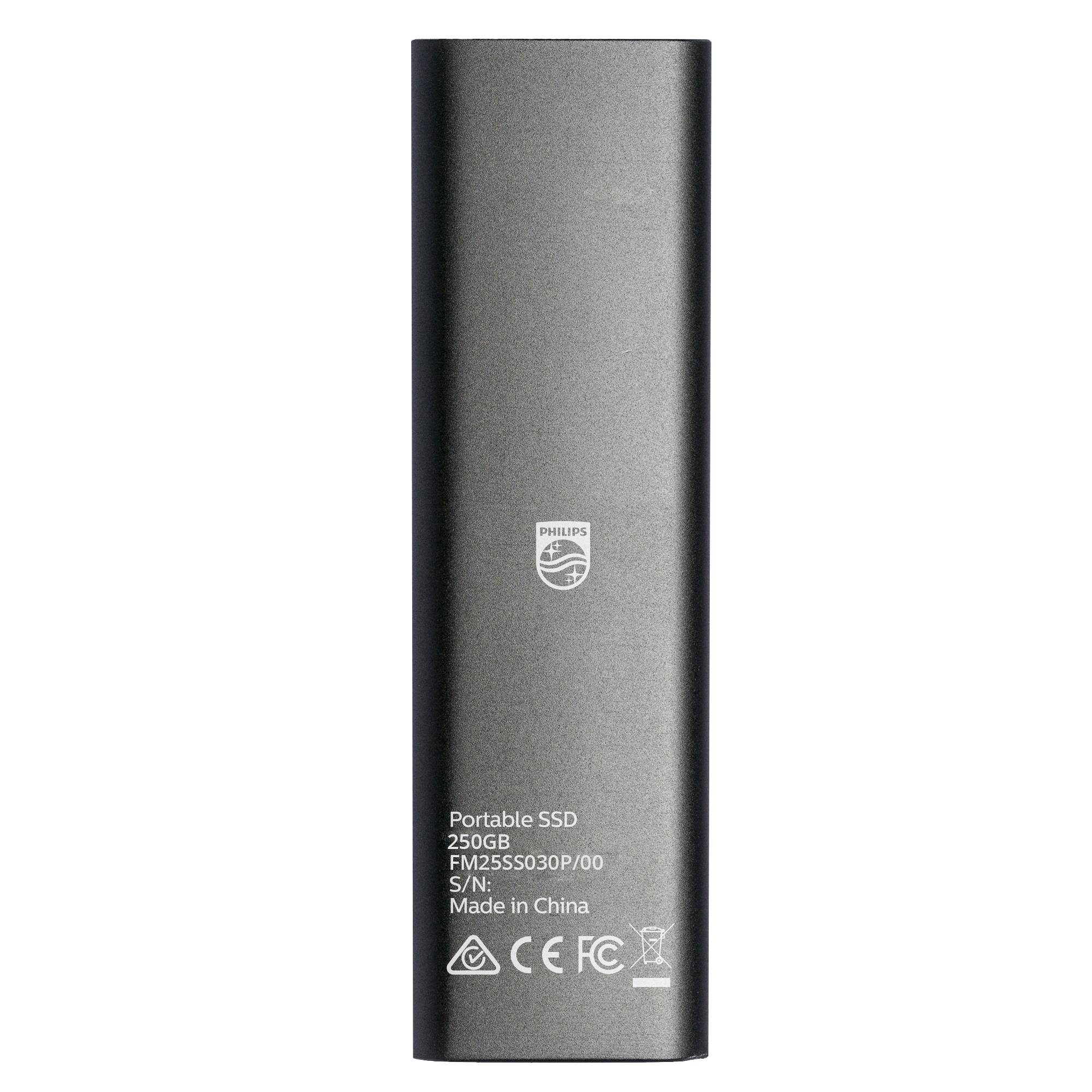 Philips External SSD 250GB Ultra Speed Grey