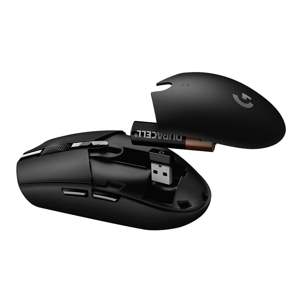 Logitech Gaming G305 Lightspeed Gaming-Maus Funk Optisch Schwarz 6 Tasten 12000 dpi