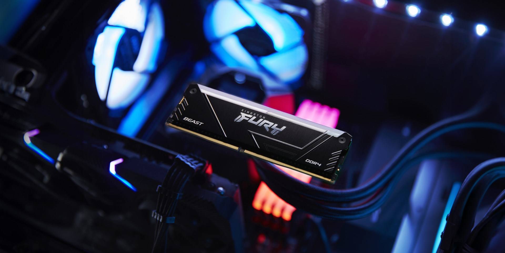 Kingston Beast RGB PC-Arbeitsspeicher Modul DDR4 16 GB 2 x 8 GB 3600 MHz 288pin DIMM KF436C17BB2AK2/16