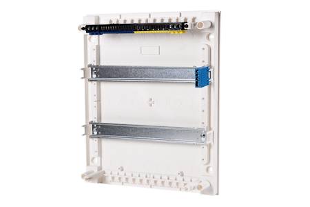 F-TRONIC - AP Kleinverteiler 2r VISION24+4m.Steckklemme o.Tuer 7220209